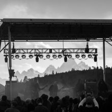 Ruins of Beverast live at Fire in the Mountains 2019 with Tetons in the background