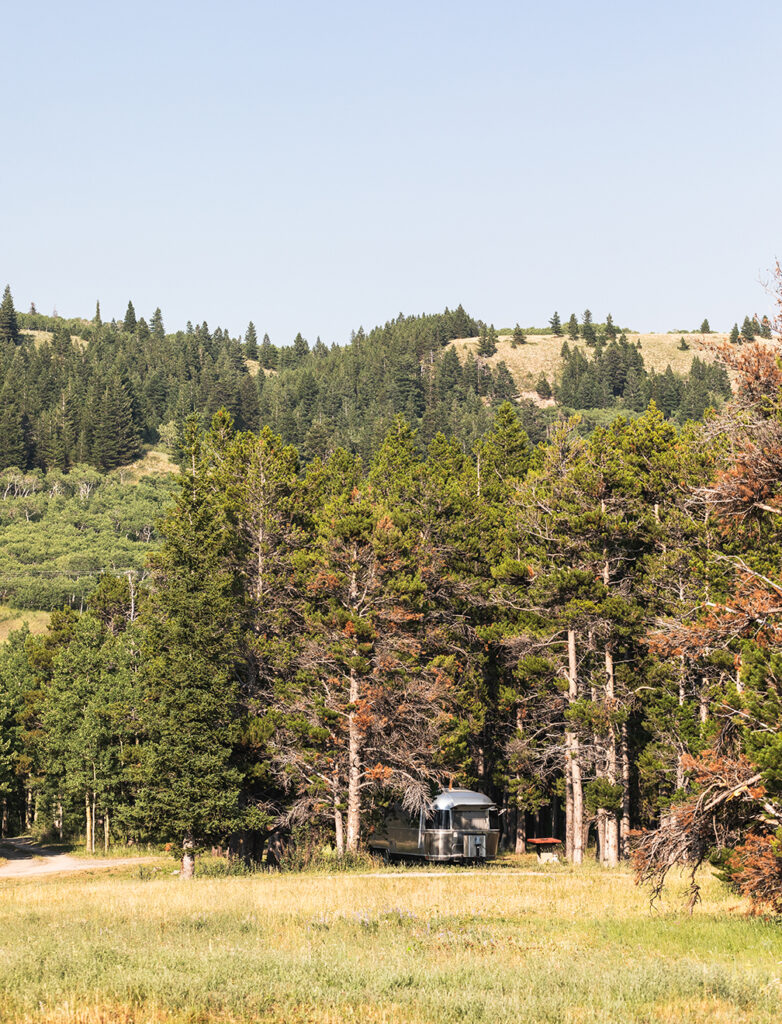 Remote camping at Red Eagle Campground, Montana